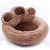 Peluche lungo Super Soft Pet Cat Bed Kennel Dog Round Cat Winter Warm Sacco a pelo Cucciolo Cuscino Mat Forniture portatili