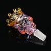 Hookahs Herb Slide Colorful Skull Style Glass Bowls 14mm Man Thick Big Bowl Hookahs Piece For Water Bongs
