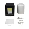 Nattljus med Bluetooth -högtalare Portabla trådlöst högtalare Touch Control Color LED Bedside Table Lamp