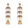 Boho örhängen Tribal Ethnic Colorful Dingle Tassel Earring For Women Bohemina Indian Jewel Jhumka Jhumki