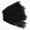 vmaeペルークリップINS100％処女人間の髪120G 3A 3B 3C 4A 4B 4Cヘアエクステンションのアフロキンキーカーリークリップ