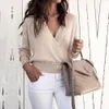 Womens Casual Winter Sweater Ladies Pullover Thermal Long Sleeve Tops US