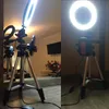 Światło pierścienia ze statywem stojak na YouTube wideo i makijaż mini LED kamera LED z lampy LED z telefonem komórkowym z 3 LI3725649