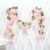 2.2m Artificial Flower Vine Cloth Rose Ivy Flower Artificial Vines Hanging Garland Decorations Wedding Party Garden Decor