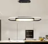 Color café o blanco 900 mm de longitud Blanco o negro Luces colgantes led modernas para comedor Cocina Habitación Bar Lámpara colgante MYY