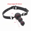 silicone dildo gag mouth torture bite bdsm gags stopper bondage play fetish fantasies oral sex toys for her black GN2224001026428129