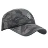 Erkek Bayan Unisex Nefes Hızlı Kuru Kamuflaj Camo Baskı Örgü Koşu Golf Sporları Güneş Snapback Trucker Beyzbol Şapkası Şapka