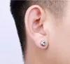 stainless steel diamond stud earrings women mens ear rings fashion jewelry will and sandy 350199