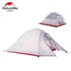 Naturehike Cloud Up Series 1 2 Tente de camping pour 3 personnes Équipement de camping ultraléger en plein air T191001