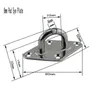 Stainless Steel Hook Clasp Ceiling Hanger For Hammock Swing Chairs Hanging Seat Accessories Kit For Ceiling Indoor Outdoor1