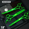 7 inch pet dog grooming scissors clippers flat teeth thinning scissors for dog pets beauty tools dogs cutting scissors kit up curved shears