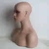 YNF019 Female Realistic Fiberglass Mannequin Head Bust For Wig Jewelry And Hat Display6332954