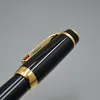 Série bohèmes de luxe Classics Stylo roller en résine noire Stylos roller Papeterie Écriture fournitures scolaires de bureau avec diamant et numéro de série sur clip