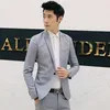 2019 Marca Roupas Blazer Homens Um Botão Homens Blazer Slim Fit Traje Homme Palco Masculino S-3XL Smoking Dress11