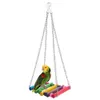 7st/Set Pet Parrot Hanging Toy Chewing Bite Rattan Balls Grass Swing Bell Bird Parakeet Cage Accessories Pet Supplies277B