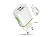 LED Väggladdare Dual USB 2 Portar Ljus upp Vattendroppe Hem Travel Power Adapter AC US EU-kontakt för smartphone Huawei Tablet