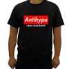 T-Shirt Mann Mode Marke Tees Antihype Schwarz T-Shirt T Männer T-shirt Baumwolle Männlichen Top Tees Trend Größe XS-3XL