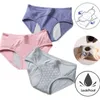 Mutandine mestruali Intimo donna Pantaloni fisiologici a prova di perdite Mutandine donna in cotone senza cuciture Slip intimo a vita alta