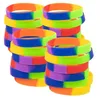 Unisex LGBT Rainbow Bracelets Gay Silicone Rubber Sports Wrist Band Lesbian Pride Wristlet Bracelet Wristband LJJK2343
