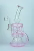 Pink Hookah Bong Dab Rig Szklany Recykler Rury Wodnej Pub