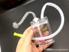 mini Bong a nido d'ape Tubo dell'acqua in plastica infrangibile perc Percolatore gorgogliatore bruciatore a nafta Bong con tubo bruciatore a nafta in vetro da 10 mm