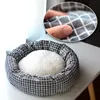 Gratis frakt Billiga Pet Bed Cat Round Nest Dog Kennel Pet Supplies Bed Sofa Kattkudde Varm på vintern