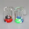 narghilè 45/90 gradi ciotole di vetro per cenere con gorgogliatore maschio da 14 mm AshCatcher pipa per fumare Bong contenitore in silicone per Dab Rig Bong