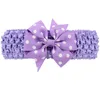 Banda elastica a doppio utilizzo elastico fascia da 315 pollici Bowknot per bambini Polka Dots Bows Clip Kids Hairpin Hair Accessori 6541407