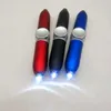 Penna rotante in plastica creativa, penna giocattolo di decompressione con penna luminosa a LED multifunzionale cinque in uno twist touch