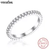 Anello Vecalon Classic Promise Anello di fidanzamento in argento sterling 925 Anelli con fascia nuziale con diamanti pieni per gioielli da donna Gift243r