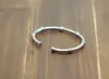 STF Retro simple old fashion bracelet sterling silver 925 ethnic style bamboo open mouth ladies bracelet jewelry KKA48073850329