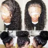 Curly Human Hair Wig 13x4 Water Wave Lace Front Wigs For Black Women Brazilian Short Bob Pre Plucked 130% Deep Frontal diva1