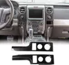 Grain Central Console Cover Frame Outlet Vent Trim Decorative Panel For Ford F150 2009-2014 Interior Accessories