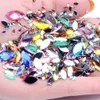 3 * 6mm-5 * 10mm Färgglada hästögon Non Hot Fix Rhinestones Acrylic Crystal Stones Loose Gems Pärlor för hantverk Dekoration Tillbehör