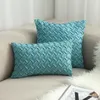suede woven cushion cover blue rectangular cojines green chaise lounge throw pillow case yellow home decor