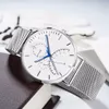 DOM Men Watches Luxury Brand Multi Function Mens Sport Quartz Watch Waterproof Mesh belt Business Clock Wrist Watch M-511D-7M2631