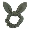10 pçs / lote Bunny Bunny Orelha Girl Cabelo Corda Scrunchies Bowknot Bandas de Cabelo Elástico para Mulheres Bow Ties Titular Acessórios