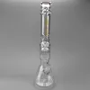 19 inches tall beaker bong hookah glass water pipe clear for smoke daily use