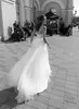 Papilio 2019 Bohemian Свадебные платья Милая Кружева Аппликации Свадебные платья плюс размер пляж Boho Свадебное платье халат де mariée