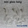 4.5 inç Cam Beher Bongs 10mm Kadın Ortak Cam Yağ Kuyuları bubbler Kalın Pyrex Cam Bongs Su Borular