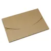 30st 6 Storlekar Brown Kraft Paper Postcard Packaging Boxes Papercard Picture Storage Box Envelope gratulationskort vikbart kartong Pack3048551