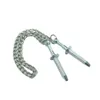 New style Stainless Steel adjustable Nipple clips with chain metal torture play Clamps breast Bondage Restraints Fetish sex toys Y9011606