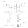 الأصلي GOTOH SG38107MGT الجيتار الكهربائي قفل الجيتار رؤساء الكروم كروم الذهب الأسود الفضة ضبط الغيتار أجزاء 6841548