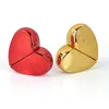 1PC 25ml Heart Shaped Glass Perfume Bottles with Spray Refillable Empty Perfume Atomizer for Women 6COLORS LX9096