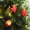 Weihnachtsdekoration, Rotgold, Äpfel, Obst, Anhänger, Weihnachtsbaum, hängende Verzierung, Party-Events, Weihnachten, hängende Verzierung