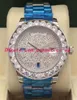 11 Orologi da donna di stile Quadrante in oro argento con diamanti 41 mm Lunetta con diamanti più grande Movimento automatico Orologio da uomo luminoso con zaffiro Orologio da polso con scatola