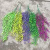 Artificial Long Hanging Vine Plant Wall Fake Ivy Leaf Green Rattan Home Garden Decoration 115 cm