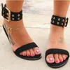 Vendita calda-Nuovi sandali da donna trasparenti piatti estivi gladiatore open toe scarpe di gelatina trasparenti sandali da spiaggia romani da donna