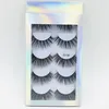 5 Pairs 3D Faux Mink Hair Soft False Eyelashes Fluffy Wispy Thick Lashes Handmade Soft Eye Makeup Extension Tools