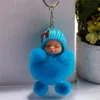 Mode Porte-clés Dormir Bébé Poupée Balle Porte-clés De Voiture Porte-clés Titulaire Sac Pendentif Charme Porte-clés En Peluche De Fourrure Nouveau Mignon Femmes Porte-clés Jouets